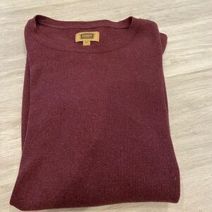 Burgundy Foundry Men's Long Sleeve Shirt